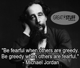 Be fearful Buffett Dickens Michael Jordan quote meme small