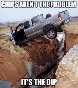 GM chip shortage dip problem meme