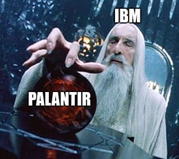 IBM Palantir AI team-up Saruman meme