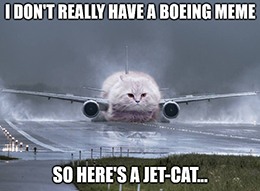 No Boeing meme here's jet cat