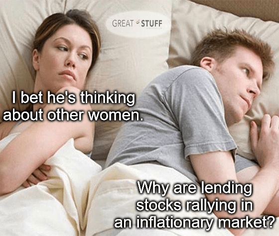Can't sleep, thinking about lending stocks inflationary meme big
