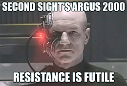 Second Sight Argus 2 approved resistance is futile meme