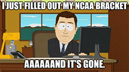 DraftKings NCAA bracket March madness meme