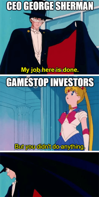 George Sherman didn't do anything GameStop investors meme