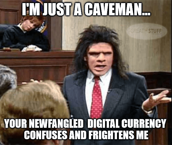 Caveman Lawyer bitcion meme
