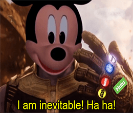 Mickey I am inevitable haha meme small