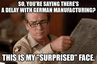 Tesla German manufacturing meme