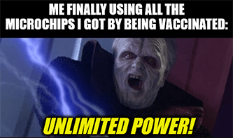Unlimited power after vax MRNA teens meme