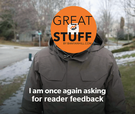Great Stuff reader feedback meme
