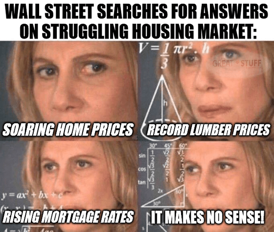 Searching answers struggling housing market makes no sense meme big