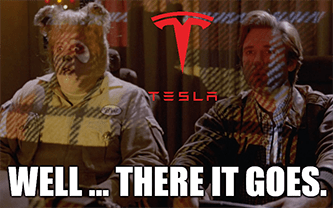 Tesla Plaid Plus there it goes meme