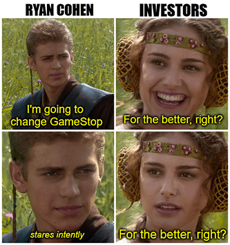 Ryan Cohen going to change GME Padme meme
