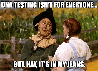 DNA testing scarecrow hay in my jeans meme