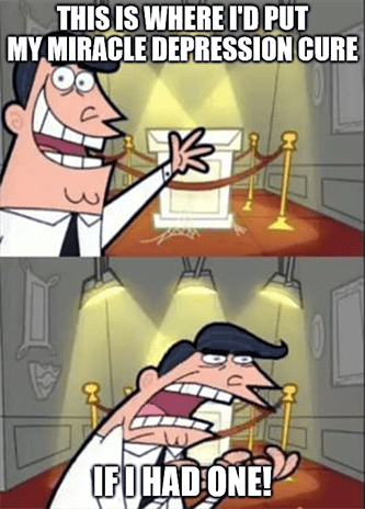 This is where I'd put my magic depression cure meme