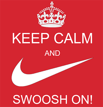 NKE earnings Keep calm and swoosh on meme