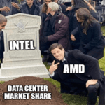 Intel grave AMD data center market share meme small