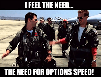 Feel the need need for options speed AMD Top Gun meme