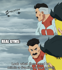 Peloton vs. real gyms look at what they need mimic meme