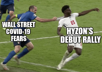 COVID fears vs Hyzon debut Euro final meme