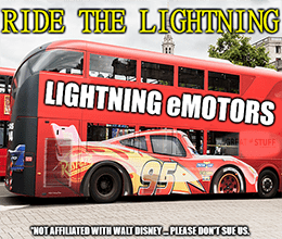 Ride the Lightning eMotors electric bus stock meme small
