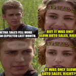 Retail sales fell only auto sales right? Padme meme small