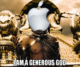 Apple I am a generous God app store devs meme small