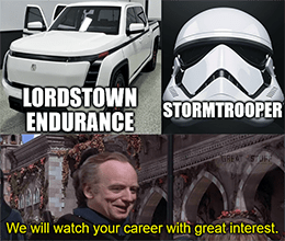 Lordstown Motors Endurance Stormtrooper watch career meme small