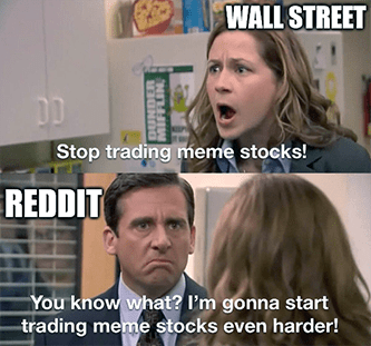 Wall Street Reddit trade meme stocks even harder meme