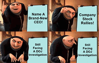 Lordstown Name new CEO DOJ investigation Gru meme