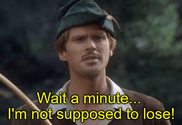 Robinhood Wait I'm not supposed to lose meme