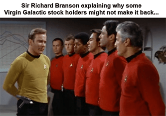 Branson explaining stockholders make it Star Trek meme