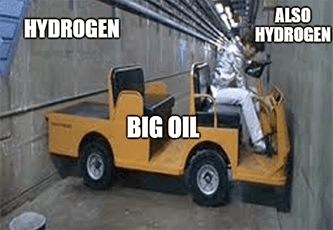 Big Oil U-turn hydrogen also hydrogen power meme