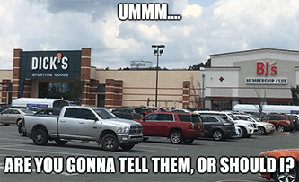 Dick's sporting goods DKS store gonna tell them meme