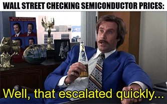 Checking TSMC semiconductor shortage escalated quickly meme
