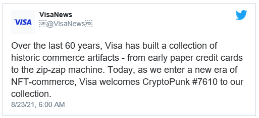 visa buys cryptopunk nft for $150,000 ethereum
