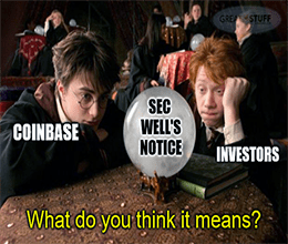 Harry Potter Coinbase SEC well's meme small