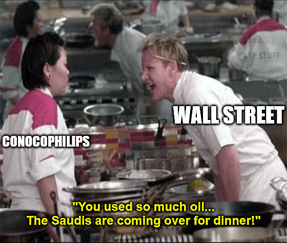 Conoco Phillips buying oil Permian Basin meme big