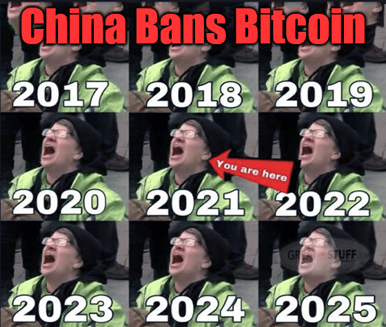 China bans bitcoin (again) 2021 you are here meme big