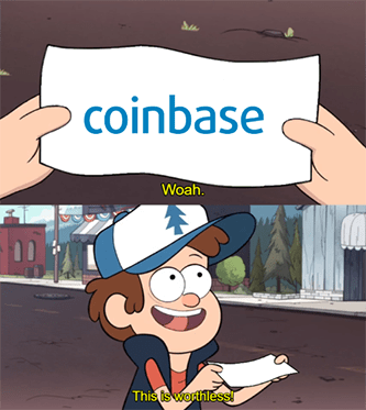 Coinbase Useless Meme