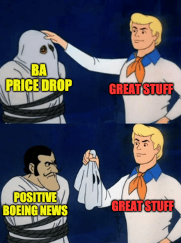 BA Price Drop Scooby Meme