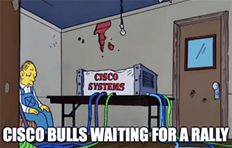 Cisco Systems Simpsons Bull Rally Meme