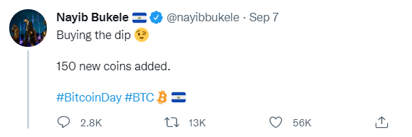 nayib bukele tweet bitcoin day