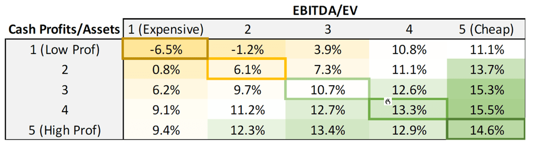 raw profitability and market valuation