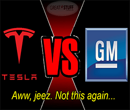 Tesla vs GM the Wood chuck edition again meme small