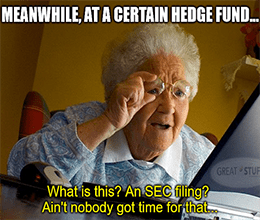 Blue Orca SEC Filing Squinting Grandma Meme Small