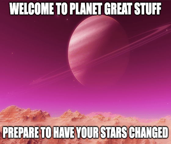 Great Stuff Pink Planet Meme Big - final run up edition