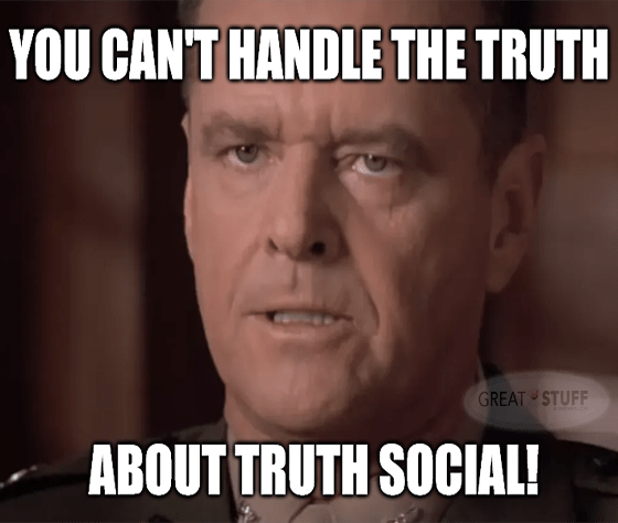 Can't handle truth about truth social SPAC meme big