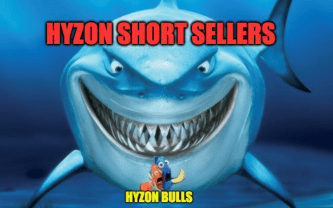 Hyzon short sellers Hyzon bulls Finding Nemo shark meme