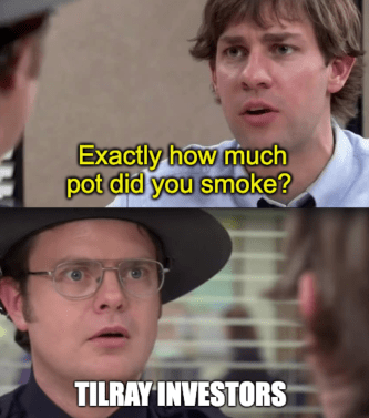 Tilray Smoking Pot The Office Dwight Meme