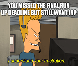 Beavis Customer Service Final Run Up Meme